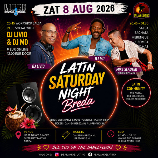 Latin Saturday Libre Breda, Libre Dance & more te Breda Latin Saturday Libre Breda: Libre Dance & more te Breda