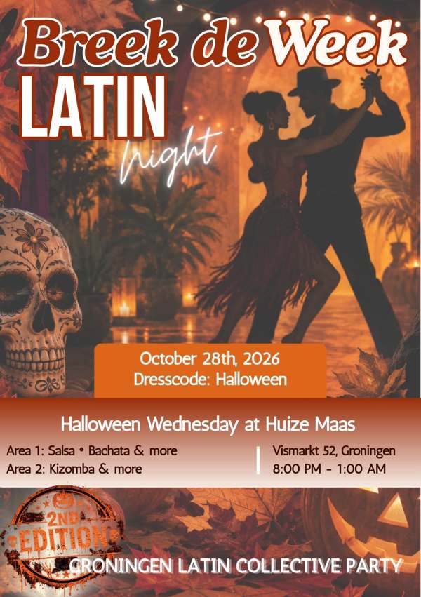 Breek de Week Latin Party Halloween Edition, The BAILA Movement te Groningen Breek de Week Latin Party Halloween Edition: The BAILA Movement te Groningen