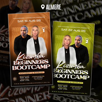 3h Kizomba Beginners bootcamp Almere: hello@ourkizombaconnection.nl te Almere