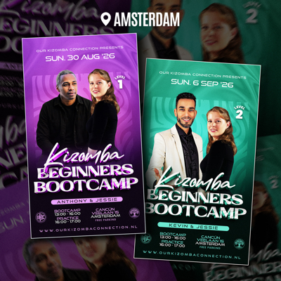 3h Kizomba Beginners bootcamp AMSTERDAM: hello@ourkizombaconnection.nl te Amsterdam