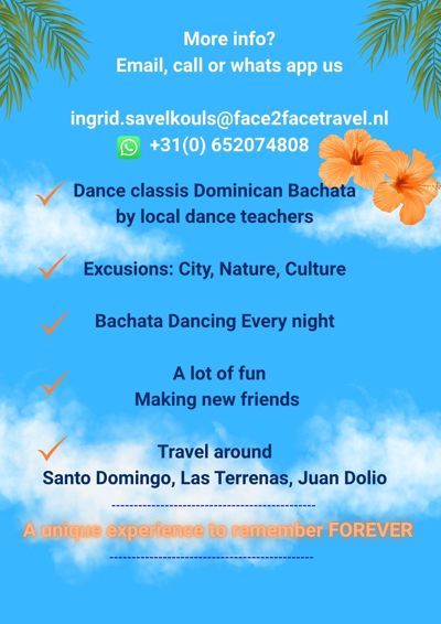 Bachata Dreams In Paradise | Dominicaans Republiek: face2facetravel.nl te Santo Domingo