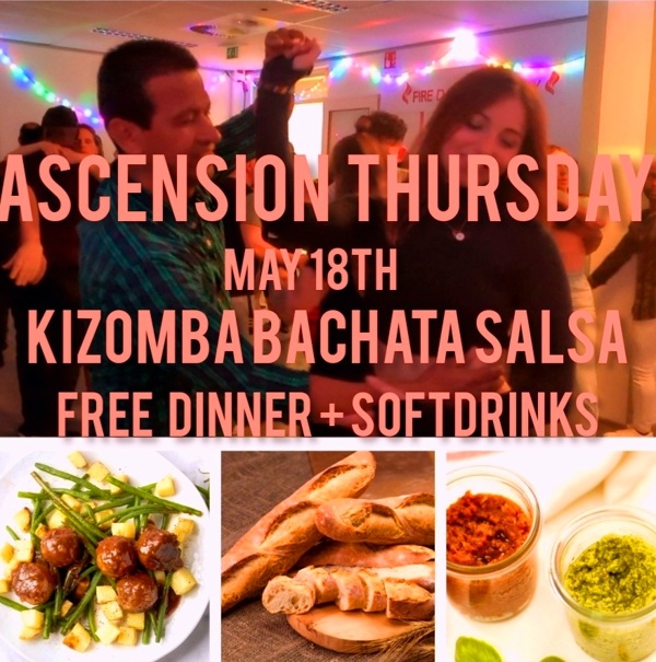 Ascension day Kizomba Bachata Salsa FREE Dinner & softdrinks: Fire Dance Academy te Hoofddorp