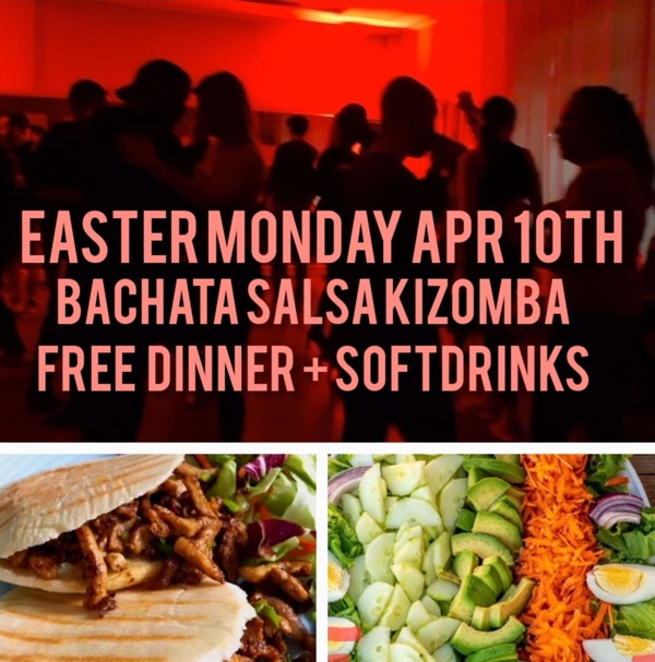Easter Monday Bachata Salsa Kizomba FREE DINNER & SOFTDRINKS: Fire Dance Academy te Hoofddorp