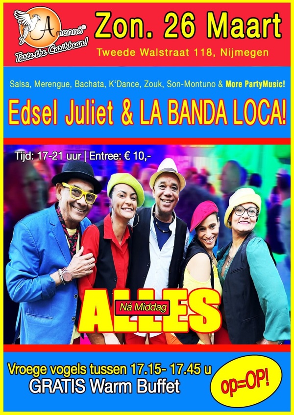 Nijmegen: Edsel Juliet & La Banda Loca: Edsel Juliet te Nijmegen