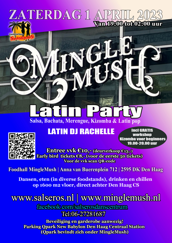 MingleMush Latin Party: Danscentrum Salseros te Den Haag