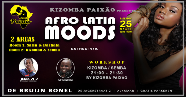 Afro Latin Moods - [ 2 Area’s ] (Salsa & Bachata)/(Kizomba & Semba): Dansschool Kizomba Paixão te Alkmaar