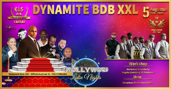 Zwollywood Dynamite BDB XXL Special: Zwollywood Latin Nights te Wierden