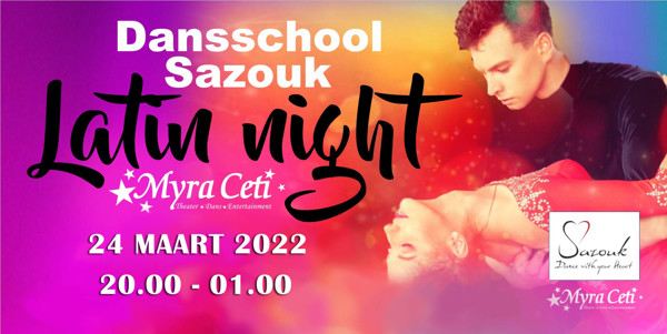 Salsa Bachata Kizomba Party Sazouk 2 Area`s: Dansschool Sazouk te Steenbergen