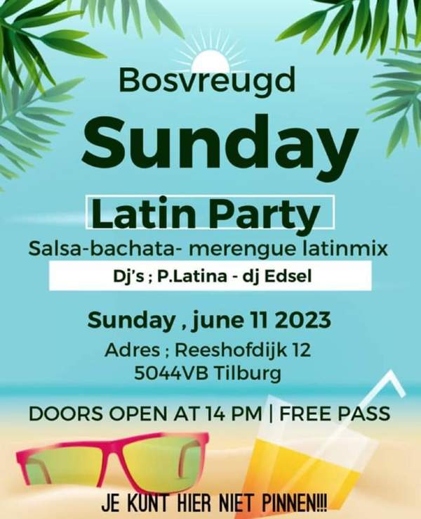 Salsa latin party: Edsel te Tilburg