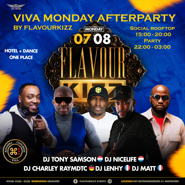 Viva Monday Afterparty // Dancing on the Rooftop: FlavourKizz Events te Amstelveen