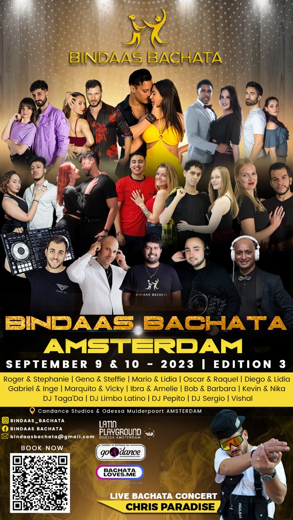 BINDAAS BACHATA Amsterdam - Bachata Sensual & Fusion Event ( September 9 & 10): Bindaas Bachata te Amsterdam