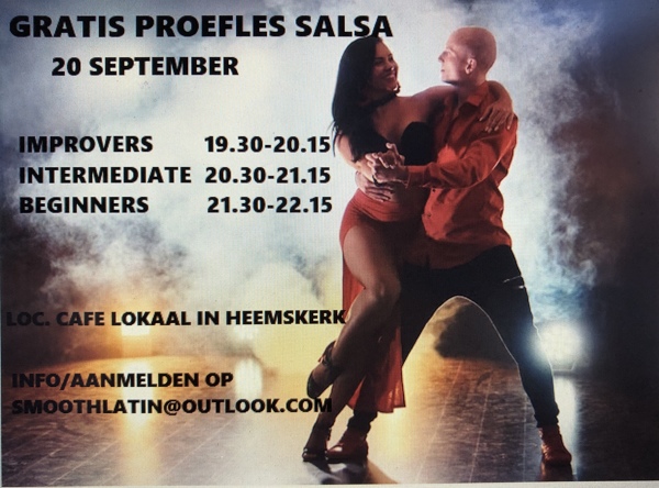 Gratis proefles Salsa: Smooth Latin te Heemskerk