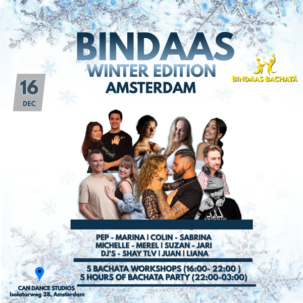 BINDAAS - Bachata Sensual Event- Winter edition - Amsterdam [ Candance Studios]: Bindaas Bachata te Amsterdam