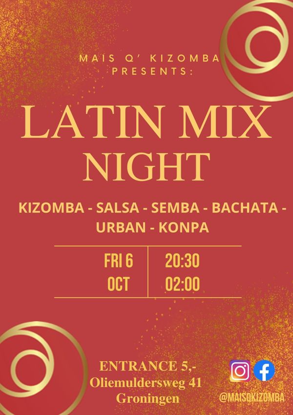 Latin Mix Night: MaisQkizomba te Groningen