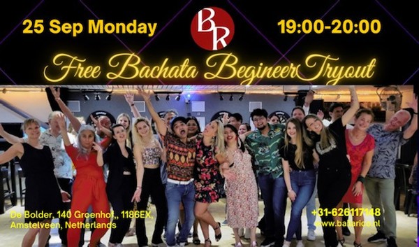 Free Bachata Beginner Try Out Walk-In Amstelveen: BailaRico te Amstelveen