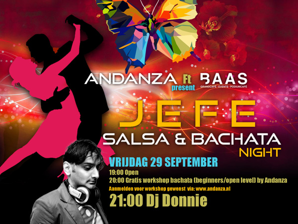 Baas goes latin! - Jefe salsa & bachata night: Andanza ft. BAAS te Bodegraven