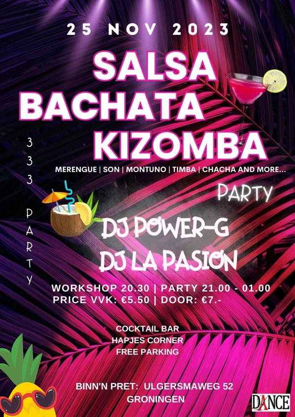 Salsa Bachata Kizomba 3|3|3 Party - Pink Edition: AfroLatin Passion te Groningen