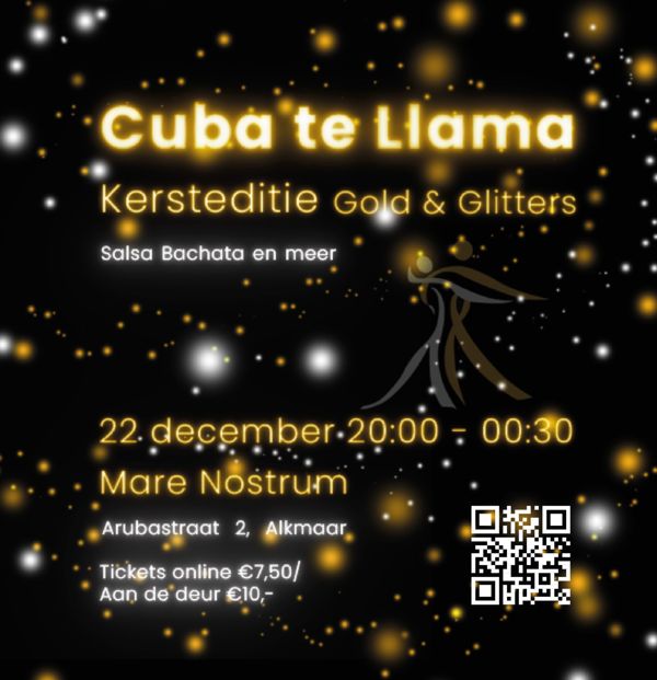 Kersteditie Gold & Glitters: Dansschool Cuba te llama te Alkmaar