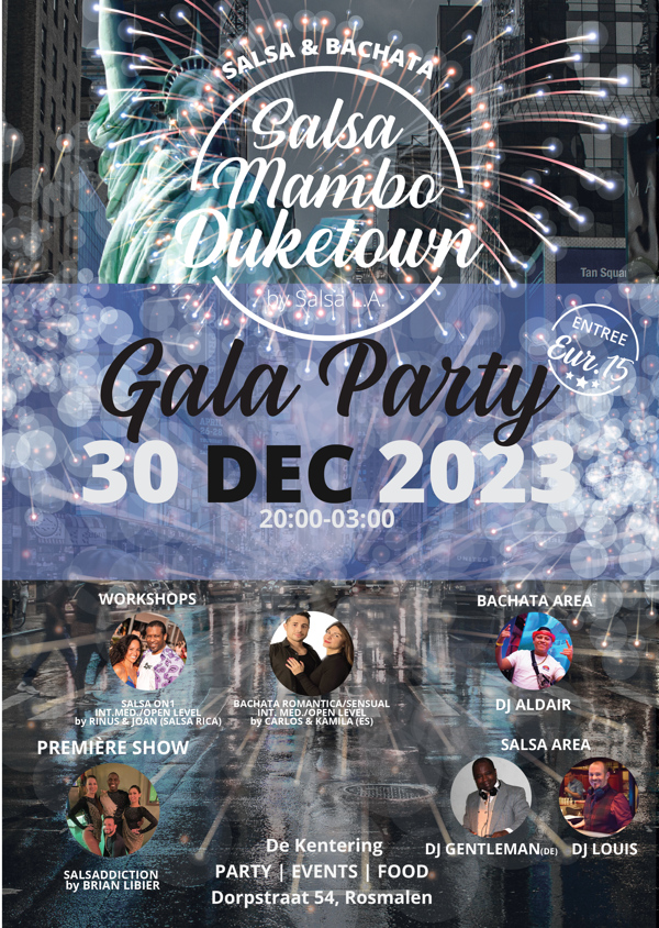 Mambo Duketown Salsa & Bachata Gala Party: Dansschool Salsa L.A. te Rosmalen