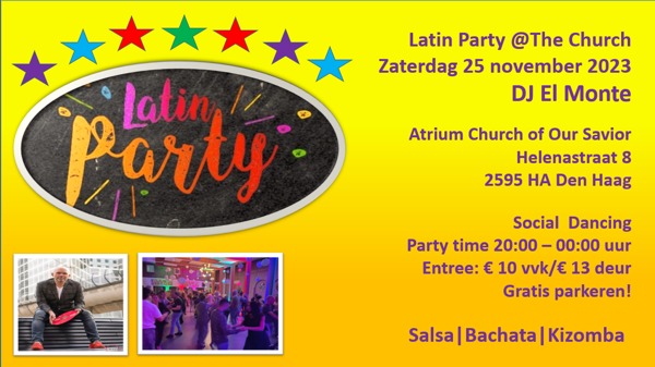 Latin Party @The Church - The Fall Edition: Dj El Monte - El Monte Events te Den Haag