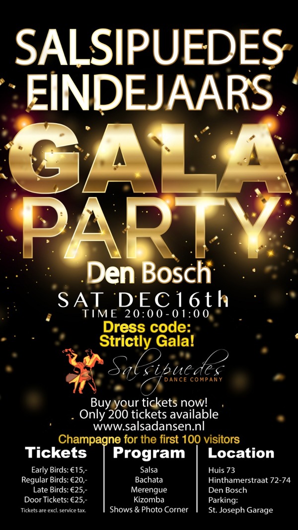 Salsipuedes Gala Party Den Bosch: Salsipuedes Dance Company te Den Bosch