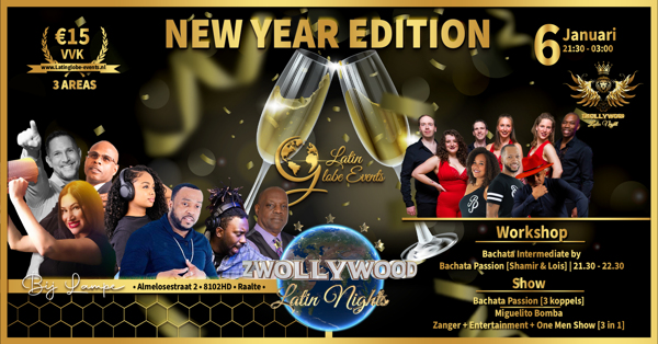 Zwollywood - New Year Edition: Zwollywood Latin Nights te Raalte