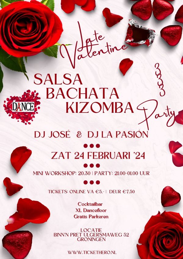 Late Valentine Salsa Bachata Kizomba Party: AfroLatin Passion te Groningen
