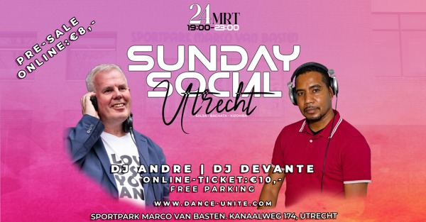 Sunday Social Utrecht with DJ Andre & DJ Devante: YDK Dance Events te Utrecht