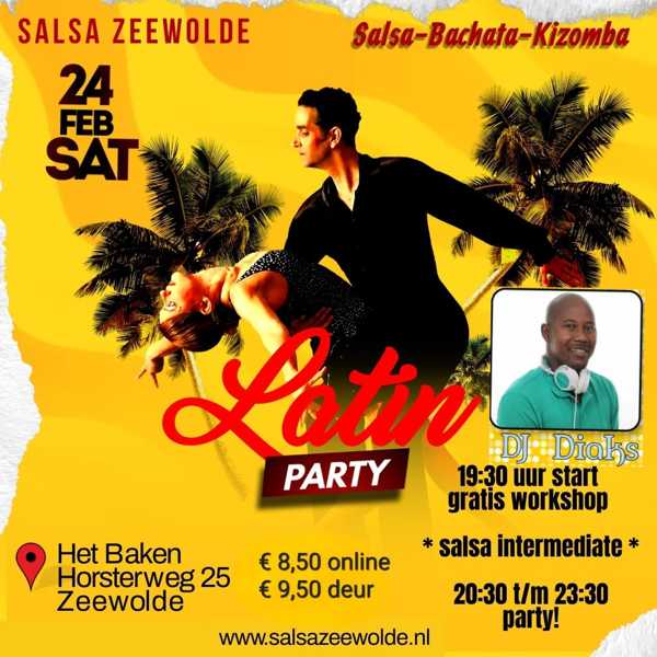 Salsa Zeewolde's Latin Party + workshop + DJ: Salsa Zeewolde te Zeewolde