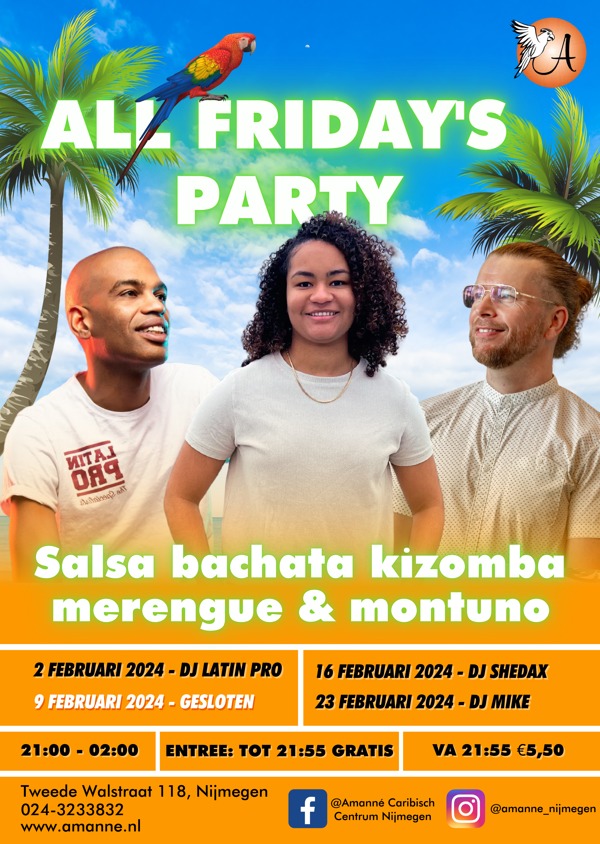 Amanné All Salsa & Bachata Party: Amanné Caribisch Centrum te Nijmegen