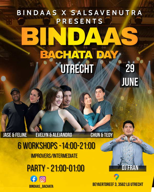 BINDAAS Utrecht( Bachata Day ): Bindaas Bachata te Utrecht