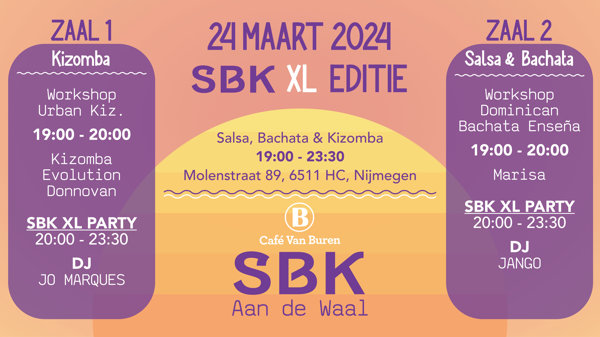 SBK | XL Editie | 2 Zalen  | 2 Workshops: DJ Jango te Nijmegen