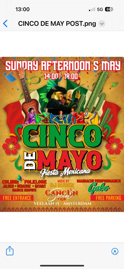 Cancun Social Club - Cinco de Mayo Fiesta Mexicana: Cancún Amsterdam te Amsterdam