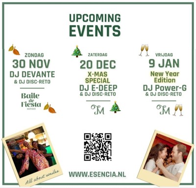 Baile de Fiesta Matinee, Rueda, Food, Dj's *: Esencia Dance Studio te Hilversum