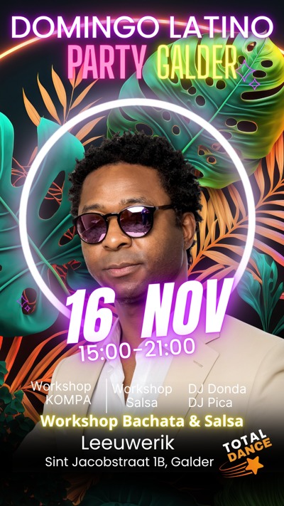 Domingo Latino Salsa Bachata Kizomba: Total Dance Breda te Galder