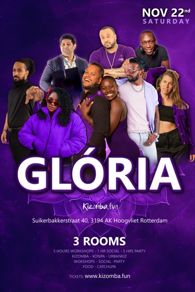 GLÓRIA! Kizomba - Urbankizz - Konpa: Kizomba.fun te Hoogvliet