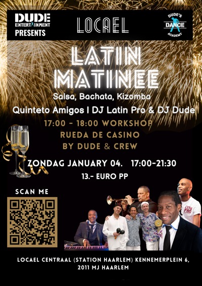 Live Cuban Band Latin Matinee @The Haarlem Station | Locael 2 zalen. (DJ Latin Pro & DJ Dude): Dude Entertainment te Haarlem