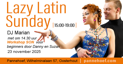 Lazy Latin Sunday: Pannehoef Podium voor passie te Oosterhout