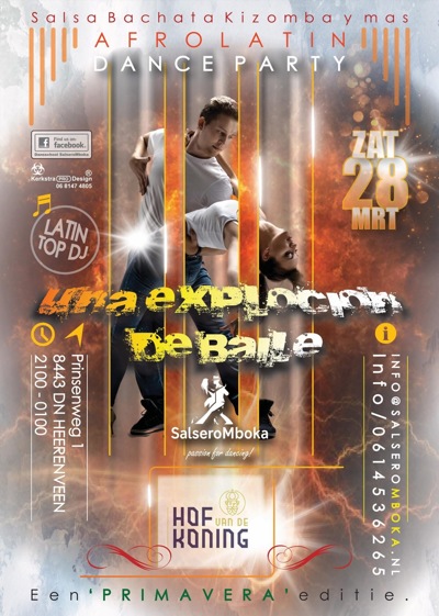 Primavera JustDanceiT Afro-Latin Party: Salsero Mboka Dancing Centre te Heerenveen