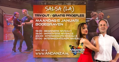 Salsa (LA) proeflessen - beginners - intermediate / advanced door Andanza: Andanza Salsa & Bachata te Bodegraven