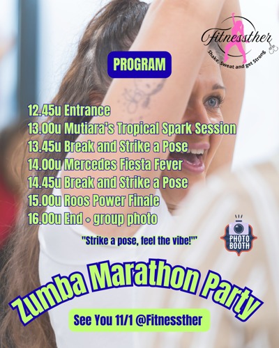 Zumba Marathon Party: Fitnessther te Almere