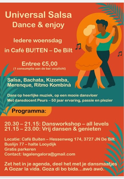 Universal Salsa Night @ Café Buiten - De Bilt: Peurs Universal Salsa te De Bilt