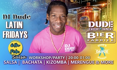 Latin Friday @Bierfabriek Almere (DJ Dude) MET MEER DANSRUIMTE: Dude Entertainment te Almere