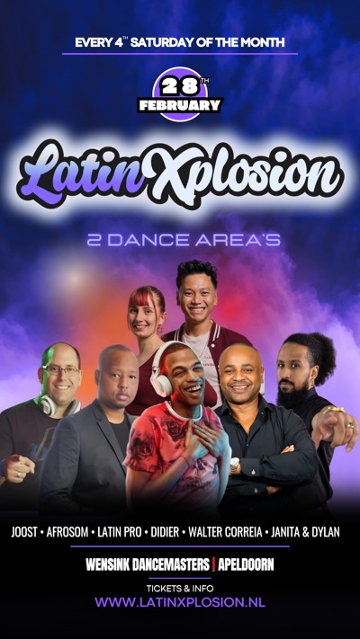 LATIN-X-PLOSION • 2 Area’s || Salsa & Bachata // Kizomba: DJ Latin Pro te Apeldoorn