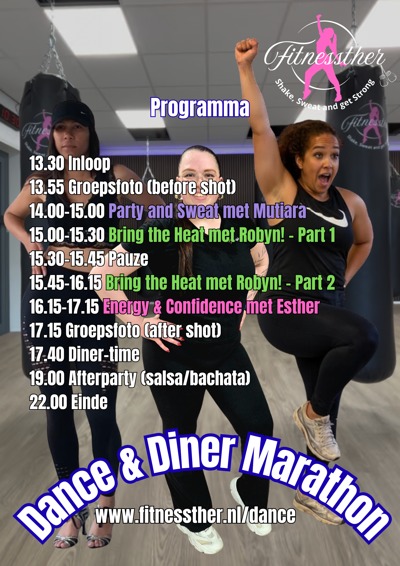 Dance & Diner Marathon: Fitnessther te Almere