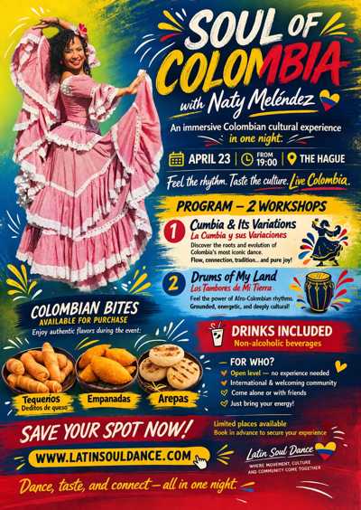 Soul of Colombia with Naty Meléndez: Latin Soul Dance te Den Haag