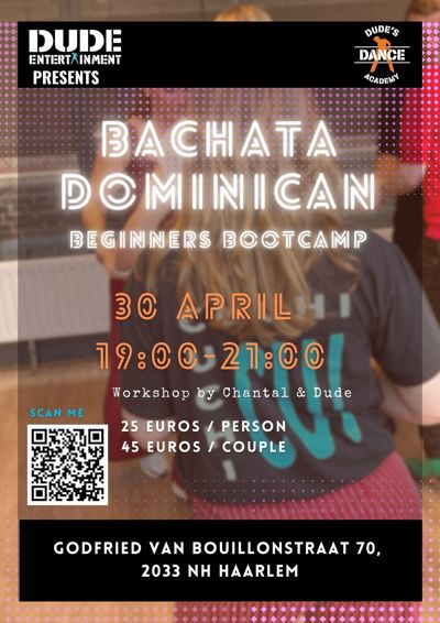 Last Minute (SPOED) Bachata Beginners Bootcamp: Dude Entertainment te Haarlem