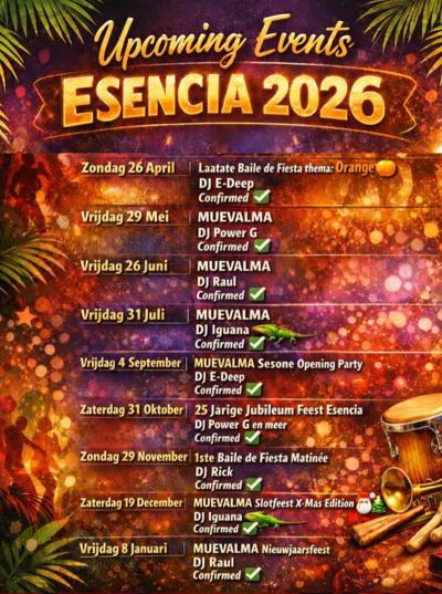 MUAVALMA Carib Party, workshop, dj's: Esencia Dance Studio te Hilversum