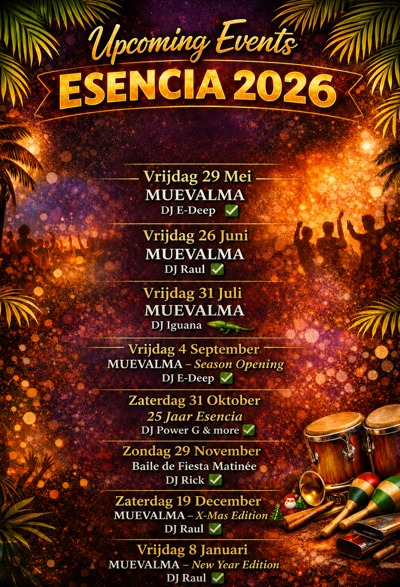 MUAVALMA White & Blue Party, ws Salsa Urbana, 2 Dj's: Esencia Dance Studio te Hilversum
