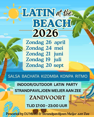 Latin at the Beach | Meijer aan Zee: Latin at the Beach te Zandvoort